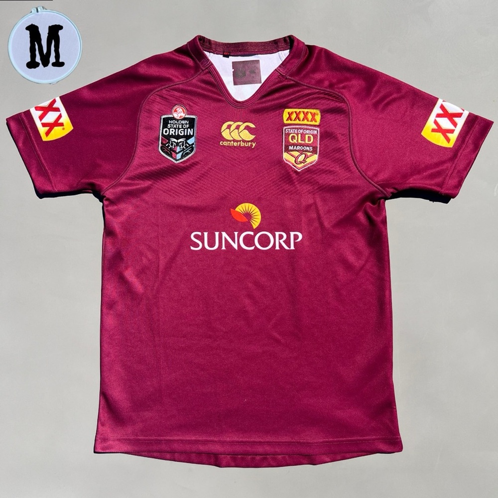 Canterbury Queensland Maroons State Of Origin Australian Rugby League Jersey